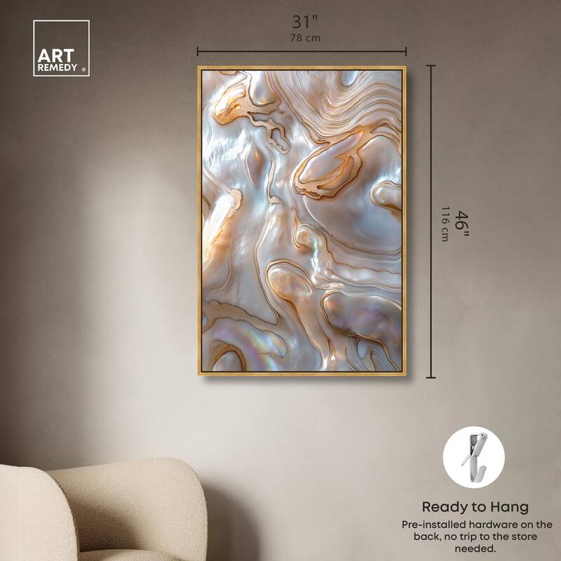Fluid Preciousness I Canvas by Art Remedy