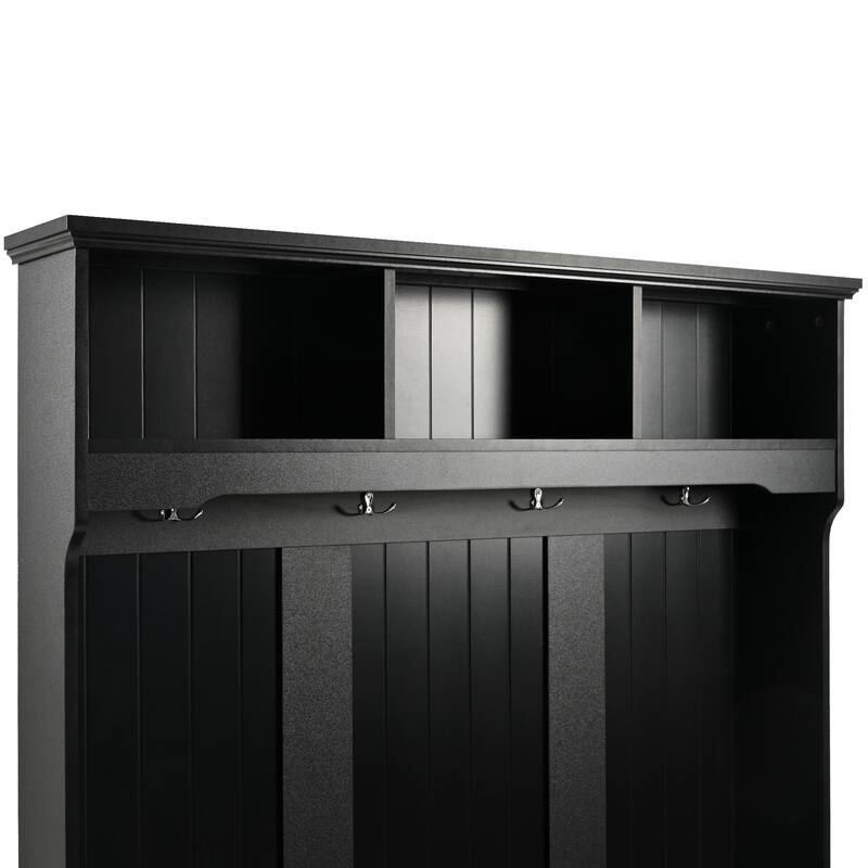 47.2'' Wide Hall Tree with Storage Bench - 47.2" D x 17.8" W x 69.1" H