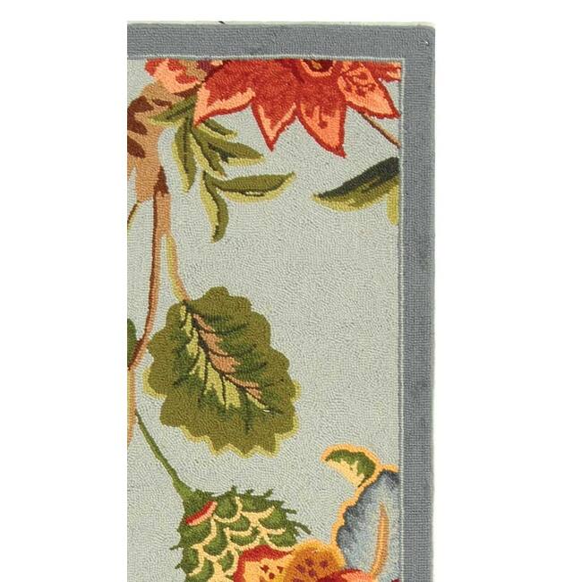 SAFAVIEH Handmade Chelsea Nataly French Country Floral Wool Rug On