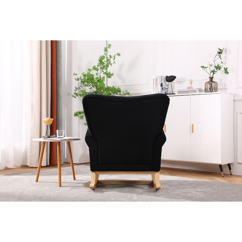 Modern Upholstered Rocking Chair