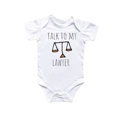 Lawyer - Baby Boy Girl Clothes Infant Bodysuit Funny Cute Newborn 6