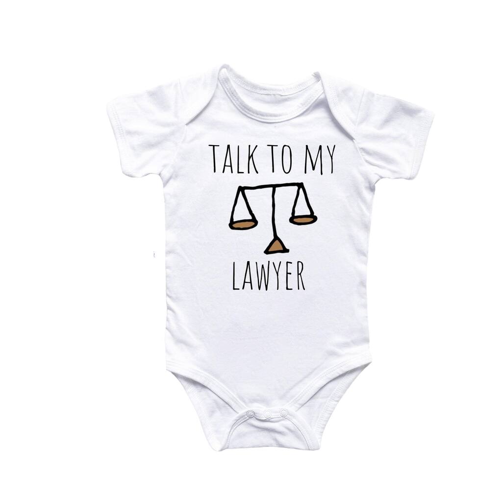 Lawyer - Baby Boy Girl Clothes Infant Bodysuit Funny Cute Newborn 6