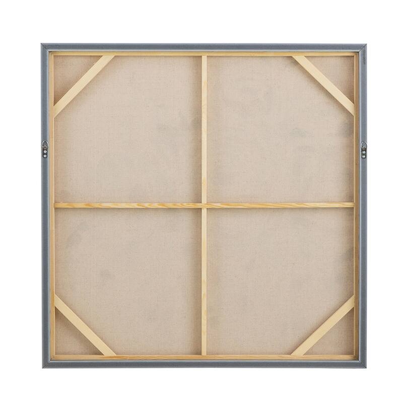 36" x 36" Square Framed Wall Art Flower Canvas Print,Home Decor
