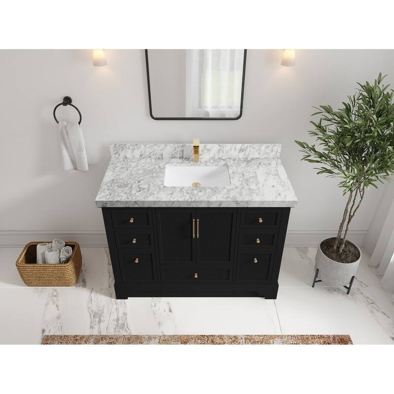 Willow Collections 48 in. W x 22 in. D Alys Single Sink Bathroom Vanity with Countertop