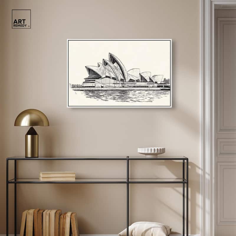 Sails of Sydney Canvas by Art Remedy