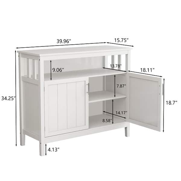 Kitchen storage sideboard and buffet server cabinet - Bed Bath & Beyond ...