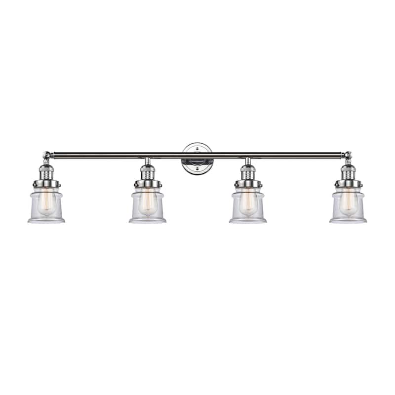 Innovations Lighting Small Canton 4 Light 42" Wide Bathroom Vanity - Polished Chrome / Clear