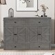 preview thumbnail 2 of 18, Queen Murphy Platform Bed Storage Cabinet with Storage Drawer and Charging Station, Wooden Foldable Murphy Chest Bed, Gray