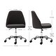 preview thumbnail 14 of 33, Home Office Chair Twill Fabric Ergonomic Desk Chair Computer Task Chair Vanity Chair