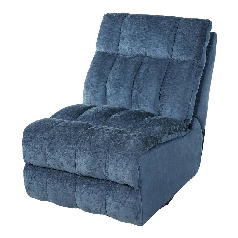 360° Swivel Rocker Recliner Chair Chenille Upholstered Manual Recliner