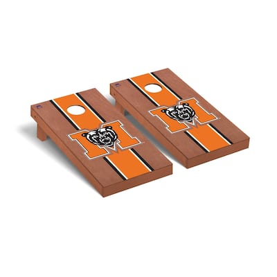 Mercer Bears Rosewood Cornhole Board Set