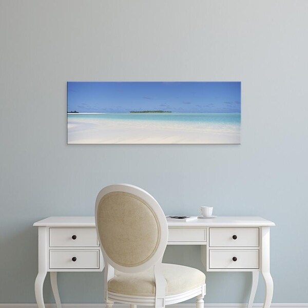 Easy Art Prints Panoramic Images's 'Beach, Cook Islands' Premium Canvas Art