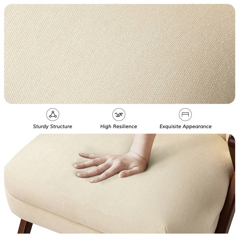 Vivian Mid-century Barrel Chair with a Scalloped Back Set of 2 by HULALA HOME