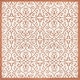preview thumbnail 92 of 161, JONATHAN Y Ourika Vintage Filigree Textured Weave Indoor/Outdoor Area Rug 5' Square - Cream/Orange