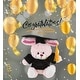 preview thumbnail 5 of 4, DolliBu Rose Gold Bunny Graduation Plush Toy with Gown and Cap - 8 inches