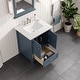 preview thumbnail 11 of 11, Eviva Britney 24" Bath Vanity with White Carrara Quartz Top