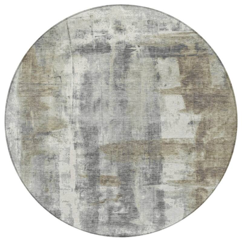 HomeRoots Abstract Transitional Rectangle Outdoor Rug
