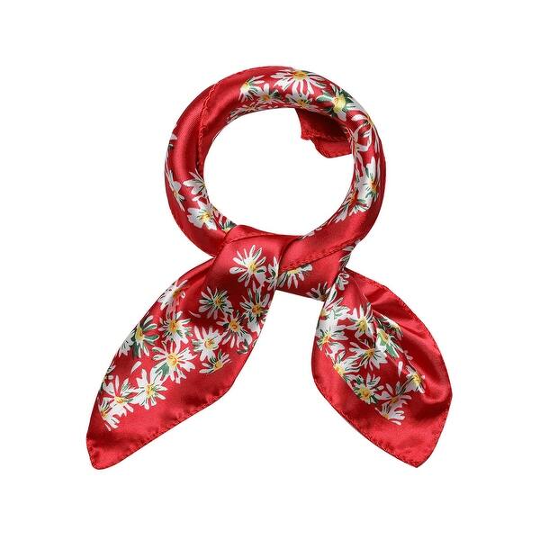 Sothread Women Butterfly Printing Square Scarf Head Wrap Kerchief Neck Shawl
