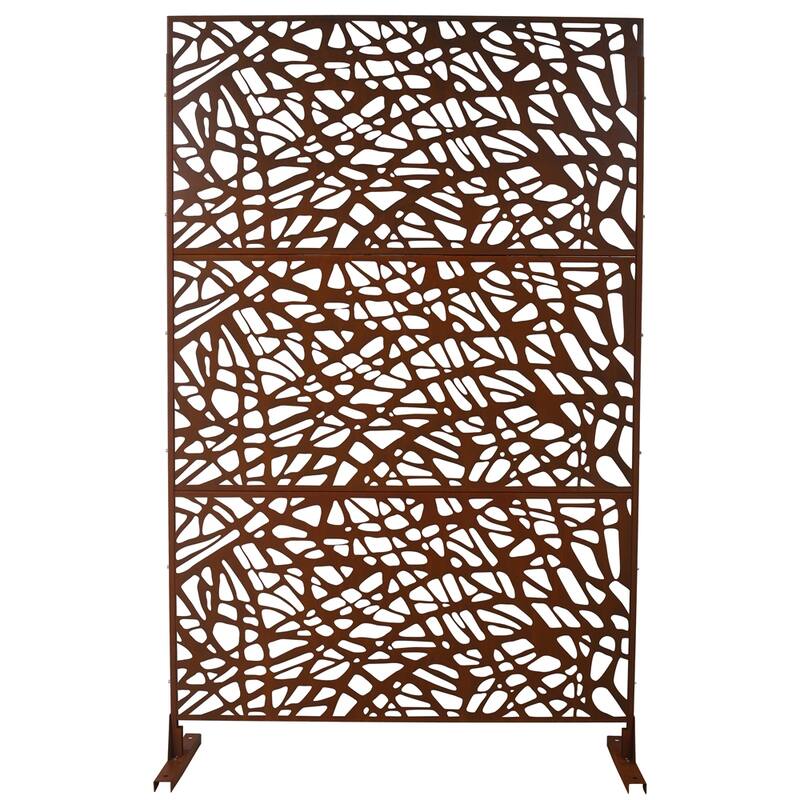 Outdoor & Indoor Privacy Screen Metal Privacy Screen 76" H×48" W