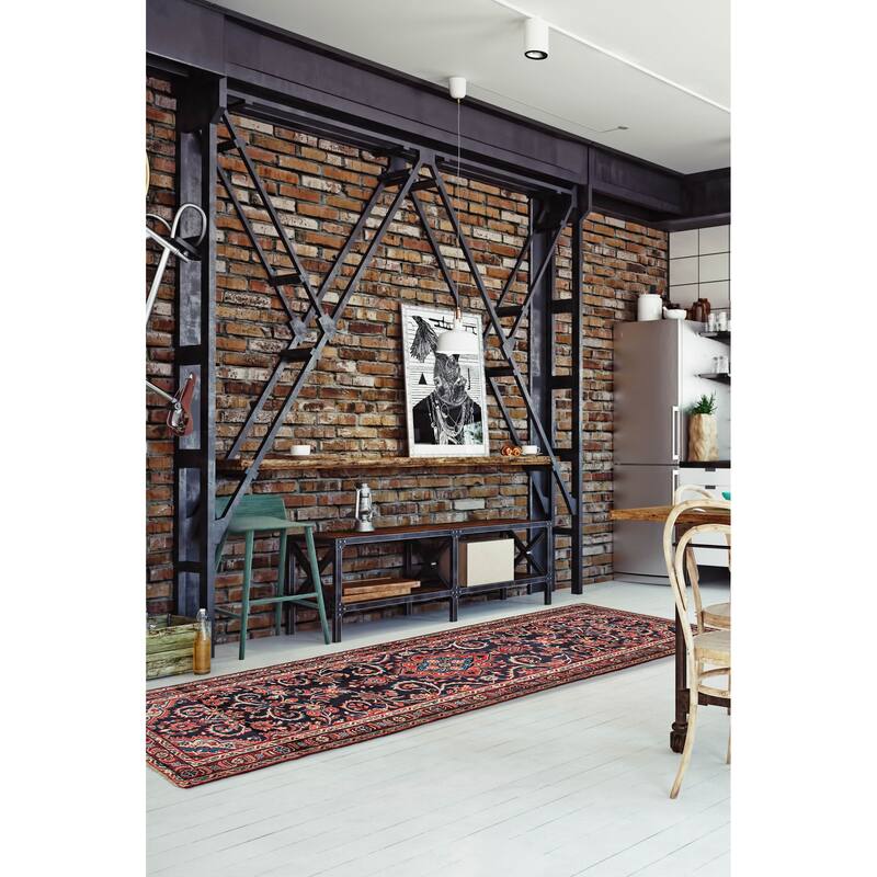 ECARPETGALLERY Hand-knotted Andelz Red Wool Rug - 2'10 x 12'0