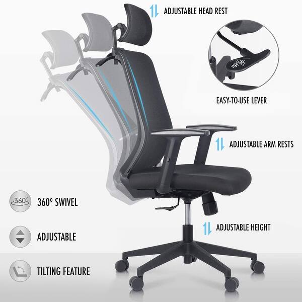 hamilton technical mesh task chair overstock 32167920