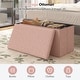 preview thumbnail 14 of 48, 15" Tall Foldable Storage Ottoman Lift-Top Lid & Carry Handle Multi Functional Footrest Shoe Bench Coffee Table for Living Room