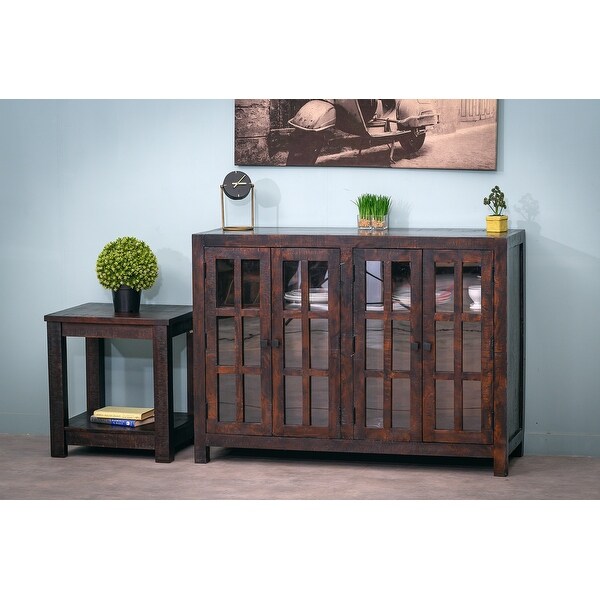 Havana Wooden Glass Door Large Buffet Bed Bath Beyond 31748092