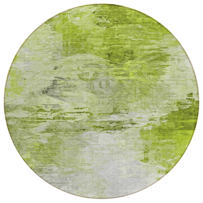 Machine Washable Indoor/ Outdoor Chantille Abstract Ombre Rug