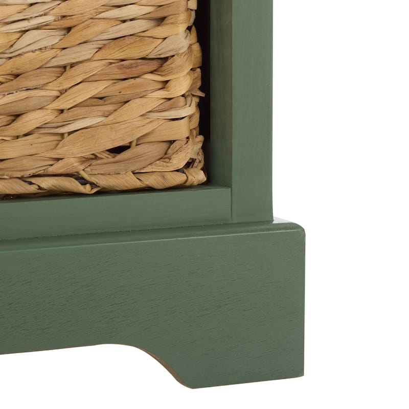 SAFAVIEH Alverta Red Storage Side Table - 15.9" x 13" x 27.6" - 16"W x 13"D x 26"H