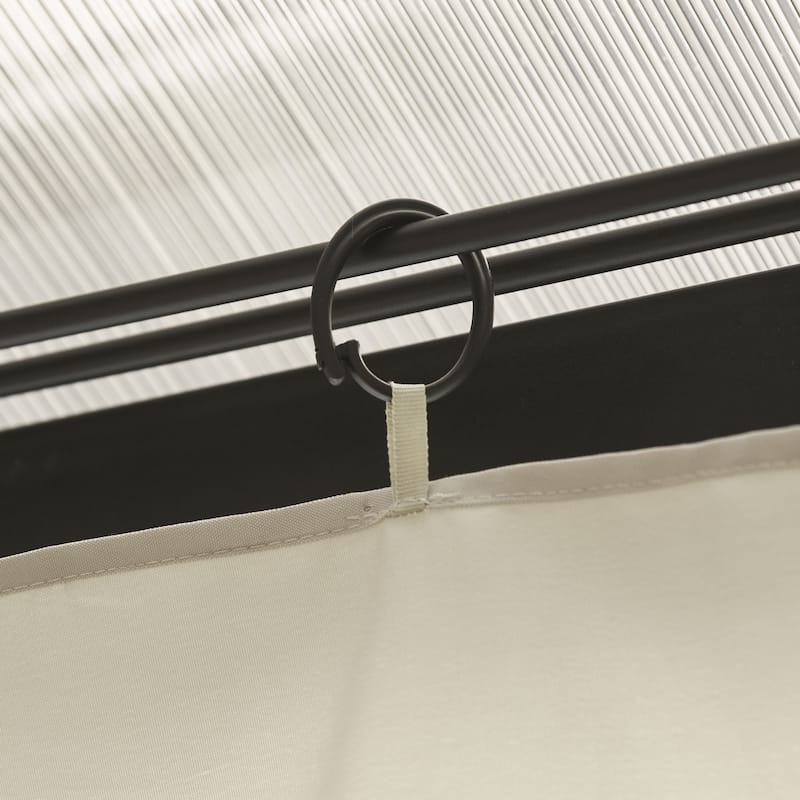 Outsunny 9.84' x 11.8' Gazebo Sidewall Set with Hooks/C-Rings