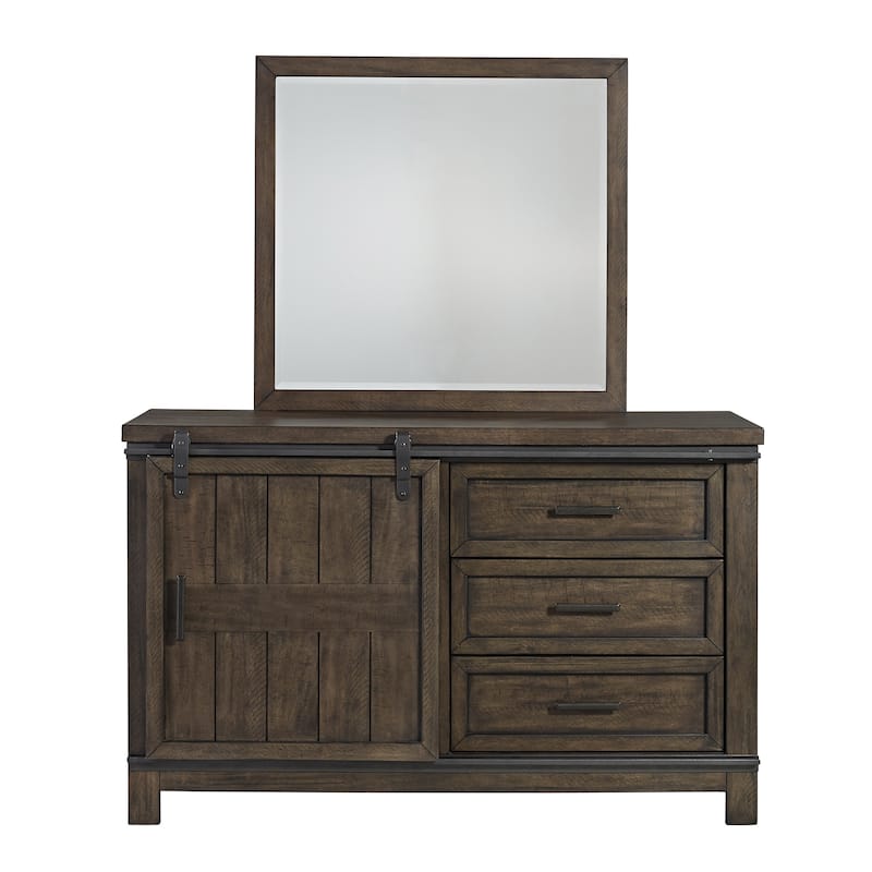 Liberty Furniture Thornwood Hills Youth Bookcase Bedroom Set with Bed, Dresser, Mirror - Full or Twin