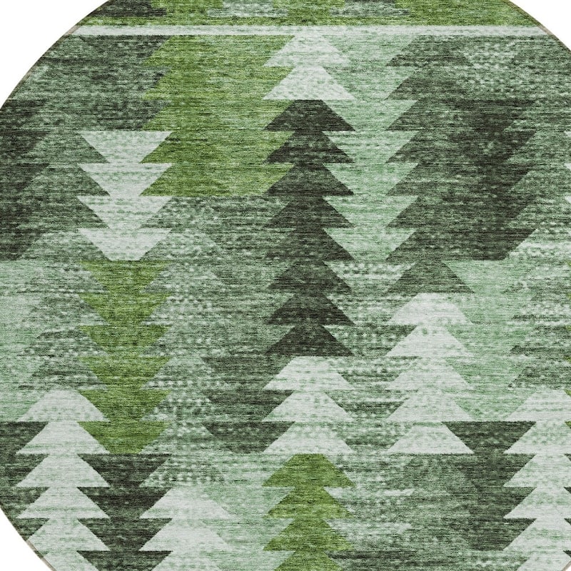 HomeRoots Southwestern Transitional Rectangle Outdoor Rug