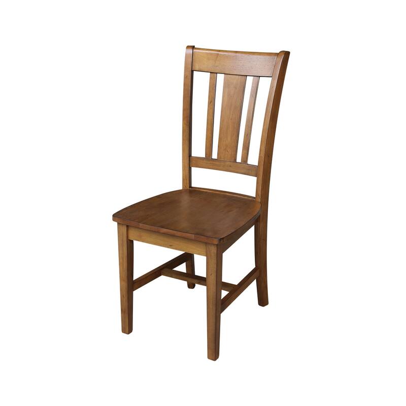 42 in. Drop Leaf Table with 4 Splat Back Dining Chairs - 5 Piece Set