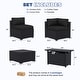 preview thumbnail 8 of 179, AOXUN Fire Pit Conversation Set Rattan Sofa Set Outdoor Furniture With Cushions