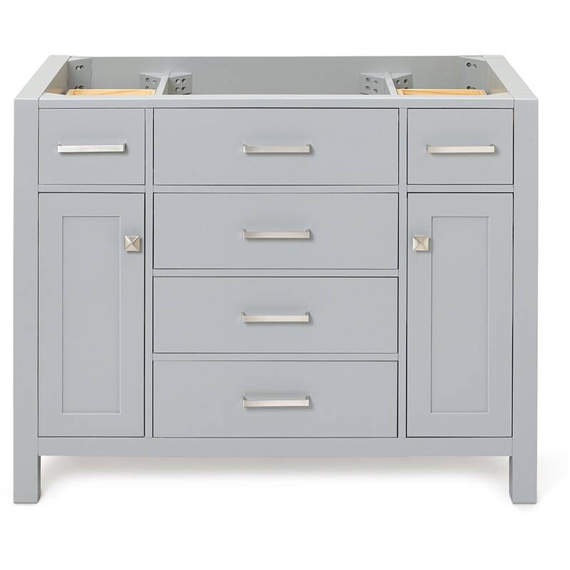 Ariel H042S-BC Bristol 42" Single Free Standing Vanity Cabinet Only - Grey - Ash Finish