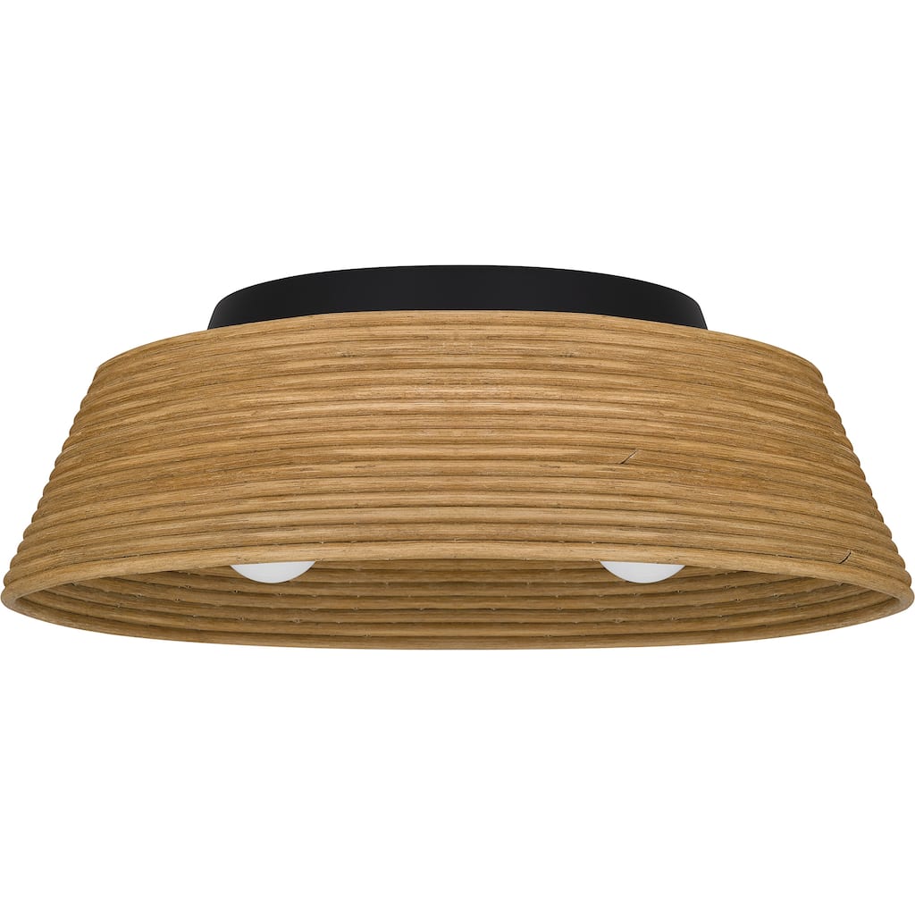 Zahara 3-Light Matte Black Flush Mount Light