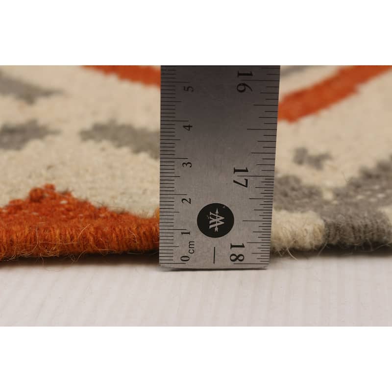 Ankara FW Cream Kilim 5'3" x 8'4" - 5'3 x 8'4