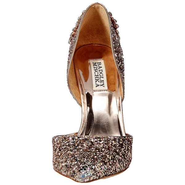 badgley mischka vogue iii glitter pumps