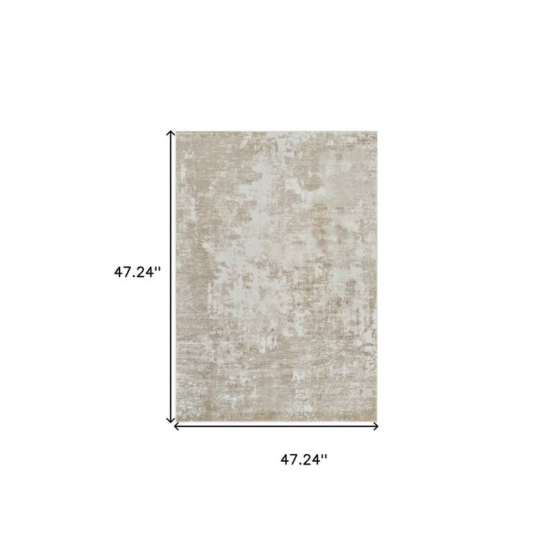 Distressed Abstract Modern Stain Resistant Woven Durable Area Rug