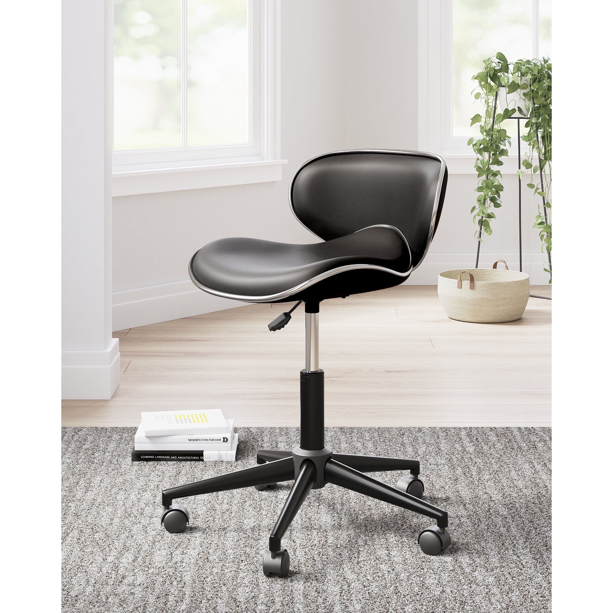 Signature design by ashley baraga home office swivel desk chair white on sale