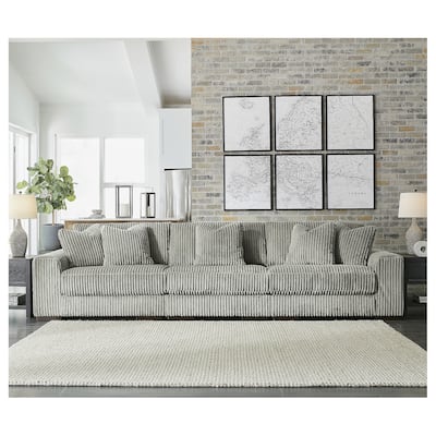 Signature Design by Ashley Lindyn Gray 3-Piece Sectional Sofa - 137" W x 43" D x 38" H