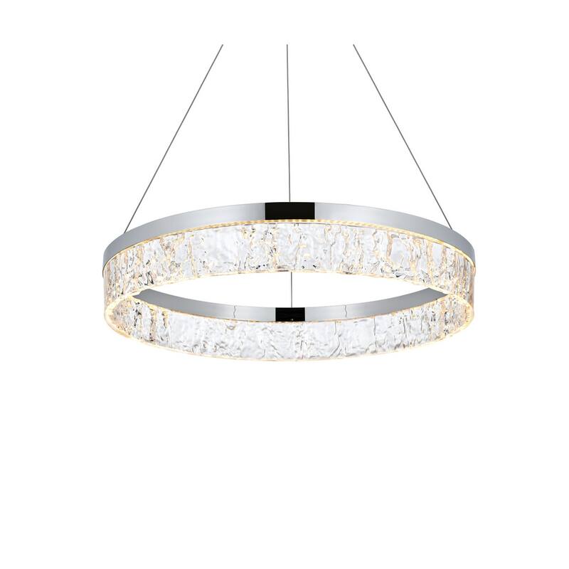 Elegant Lighting 2050D22 Linden 22" Wide LED Ring Chandelier - 2087