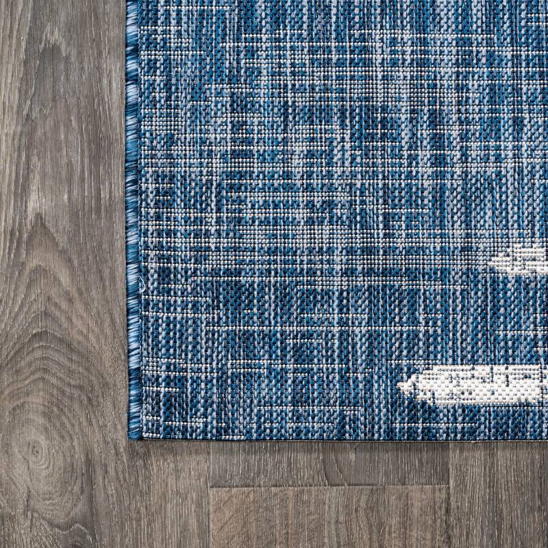 JONATHAN Y Colonia Berber Stripe Geometric Indoor/Outdoor Area Rug