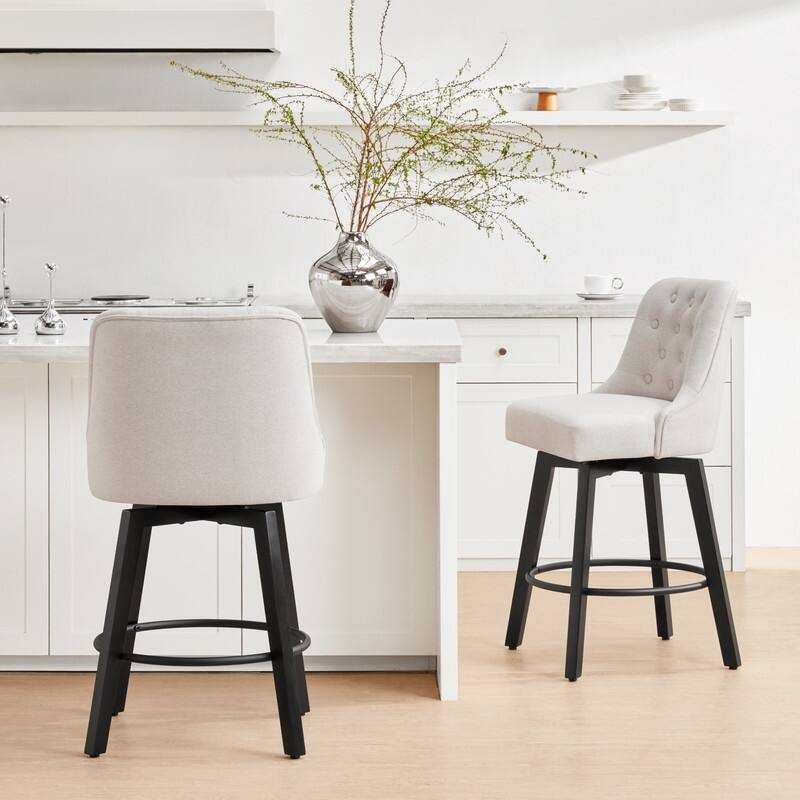 Chris 26 inch Swivel Counter Height Bar Stool Set