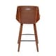 preview thumbnail 11 of 24, Corazza Mid-century Modern Upholstered Wood Counter Stool