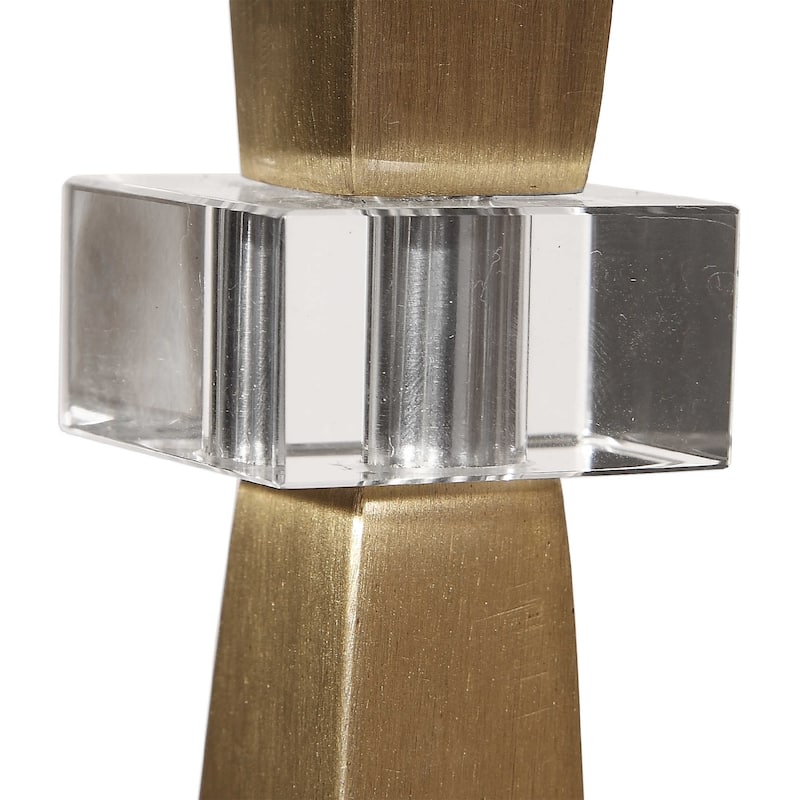 Sleek Tapered Table Lamp with Square Hardback Shade - 36"