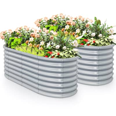Costway 2 PCS Raised Garden Bed Kit Planter Raised Garden Boxes - See Details