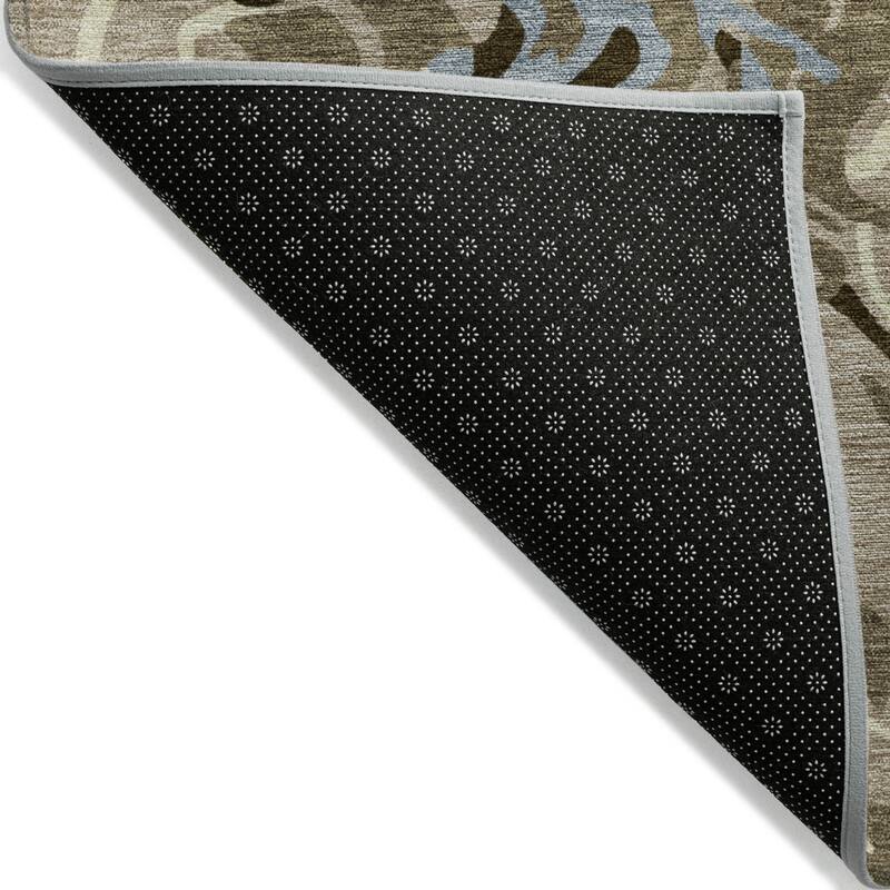 HomeRoots Abstract Transitional Rectangle Outdoor Rug