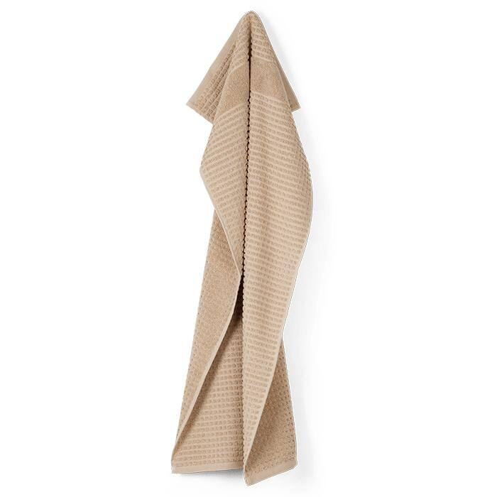 JUNA Check Towels, Sand