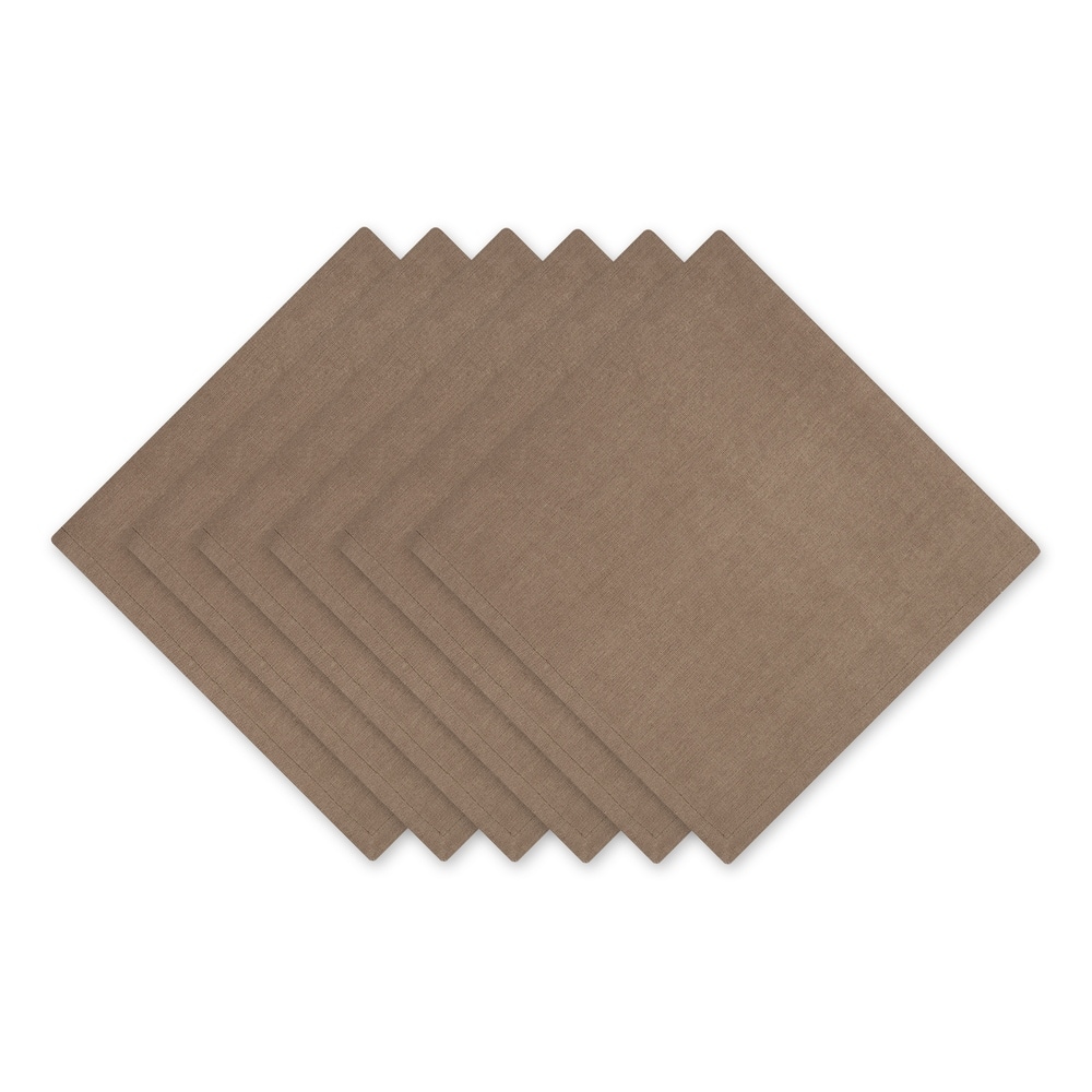 DII Solid Cotton Napkin Set/6